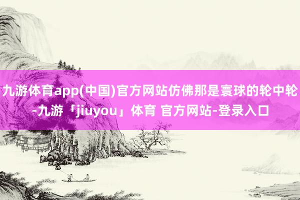 九游体育app(中国)官方网站仿佛那是寰球的轮中轮-九游「jiuyou」体育 官方网站-登录入口